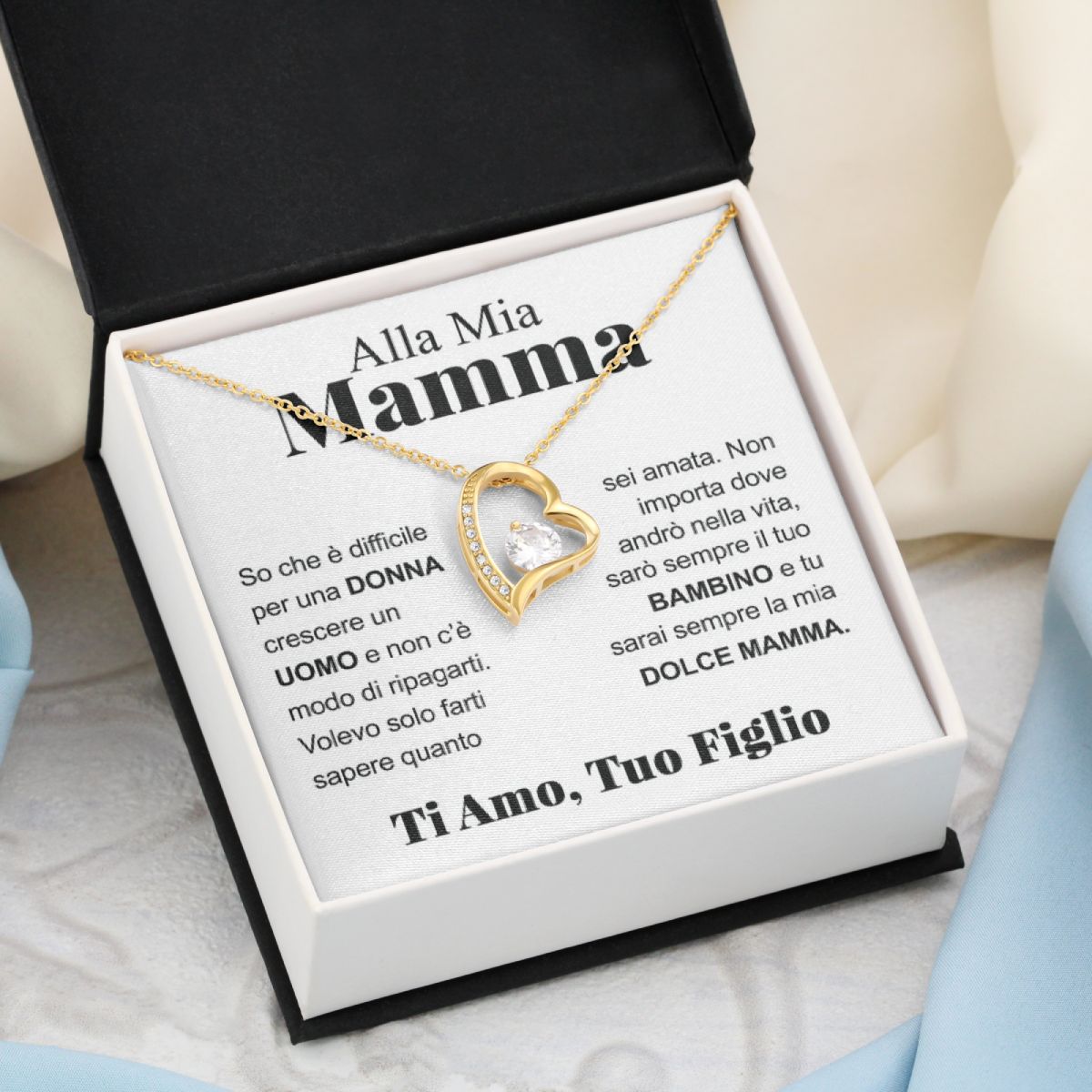 COLLANA "CUORE" CON DEDICA + COFANETTO GRATIS