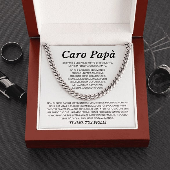 Caro Papà | Grazie di tutto - DA FIGLIA | Collana