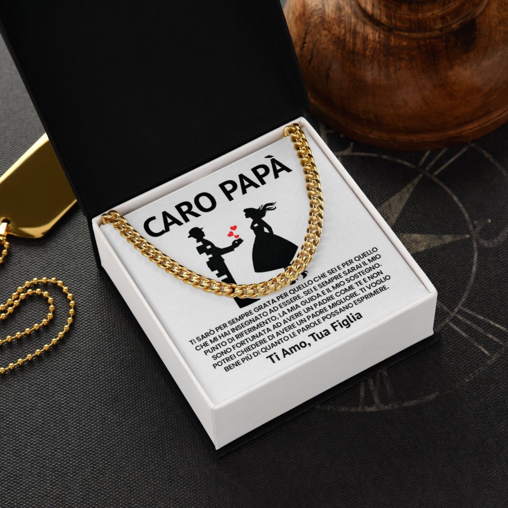 Caro Papà | Sei il mio punto di riferimento - DA FIGLIA | Collana