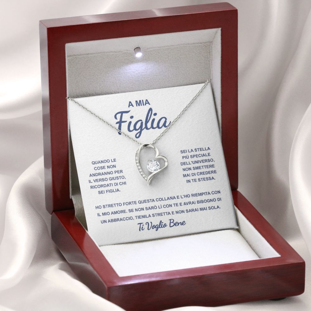 A Mia Figlia, Credi in te stessa | Collana con Cuore