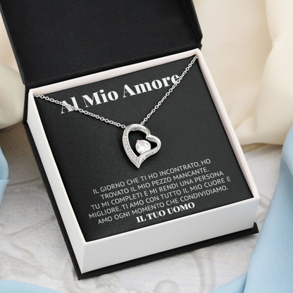 Al Mio Amore | Mi Rendi Una Persona Migliore - Black | Collana