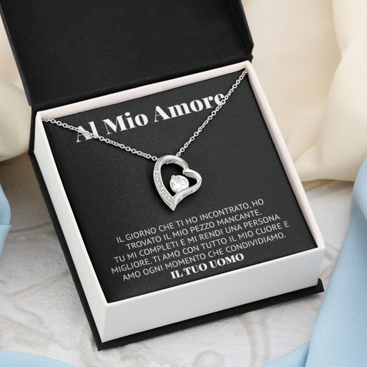 Al Mio Amore | Mi Rendi Una Persona Migliore - Black | Collana