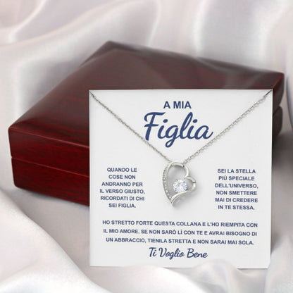 A Mia Figlia, Credi in te stessa | Collana con Cuore