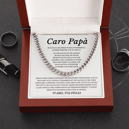 Caro Papà | Grazie di tutto - DA FIGLIA | Collana