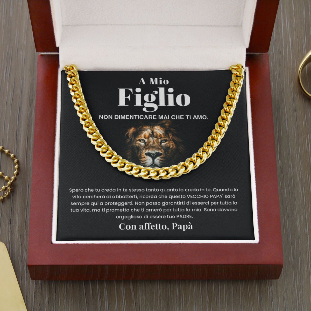 A Mio Figlio | con Affetto Papà | Collana
