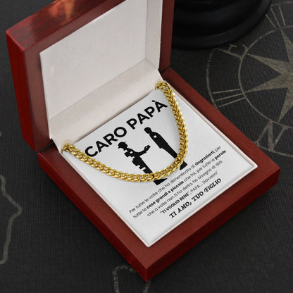 Caro Papà | Ti Voglio Bene Davvero - Da Figlio | Collana