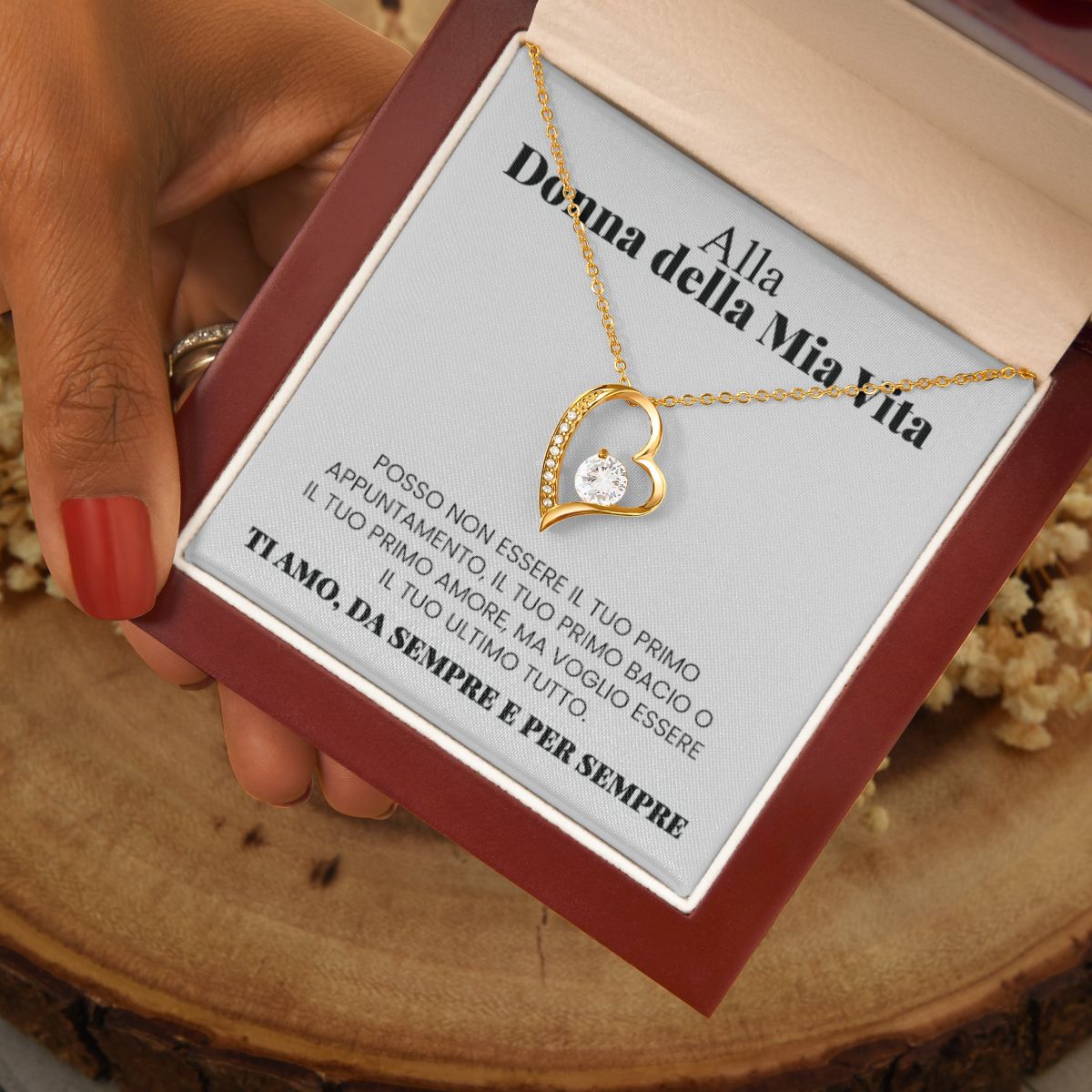 Alla Donna Della Mia Vita | Ti Amo Da Sempre e Per Sempre | Collana