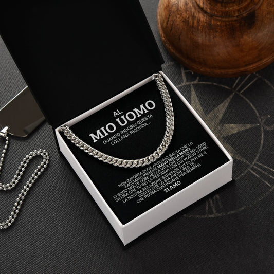 Collana da Uomo con Dedica + Cofanetto GRATIS