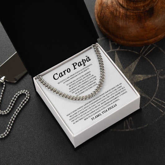 Caro Papà | Grazie di tutto - DA FIGLIA | Collana