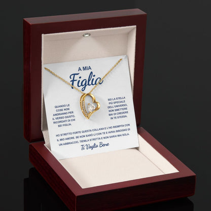 A Mia Figlia, Credi in te stessa | Collana con Cuore