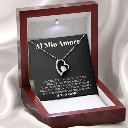 Al Mio Amore | Mi Rendi Una Persona Migliore - Black | Collana